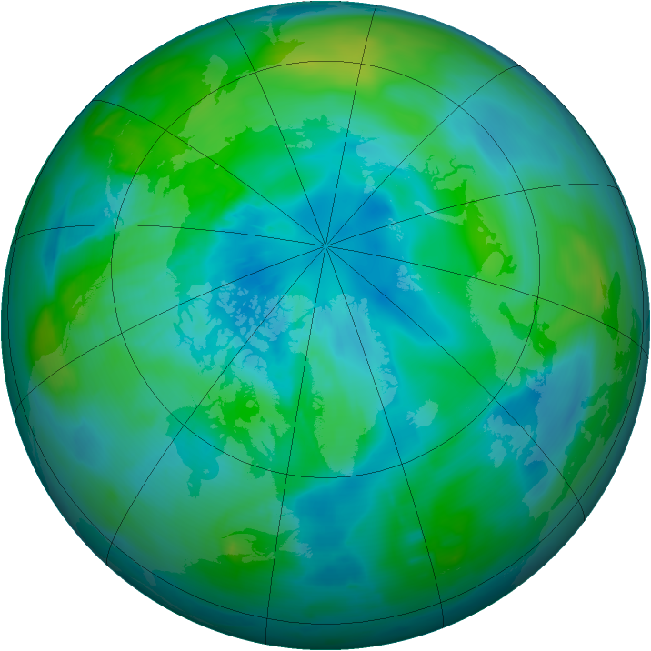 Arctic ozone map for 24 September 2013